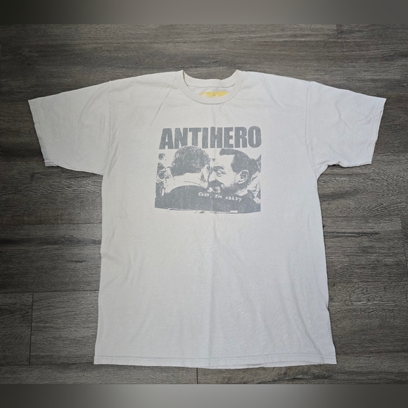 anti hero sucks Other - Antihero SS Tee Unisex "Shh, I'm Crazy" Cream Graphic Streetwear Skater